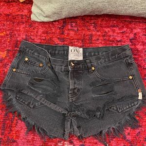 one teaspoon black jean shorts. BANDIT